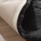 Round High Pile Rug - Comfy Supreme Anthracite