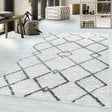Scandinavian Floor Rug - Pitea Strangle Cream