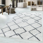 Scandinavian Floor Rug - Pitea Strangle Cream