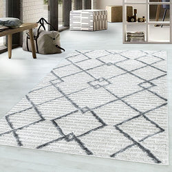 Scandinavian Floor Rug - Pitea Strangle Cream