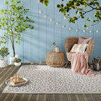 Outdoor rug - Piatto Argento Silver/White