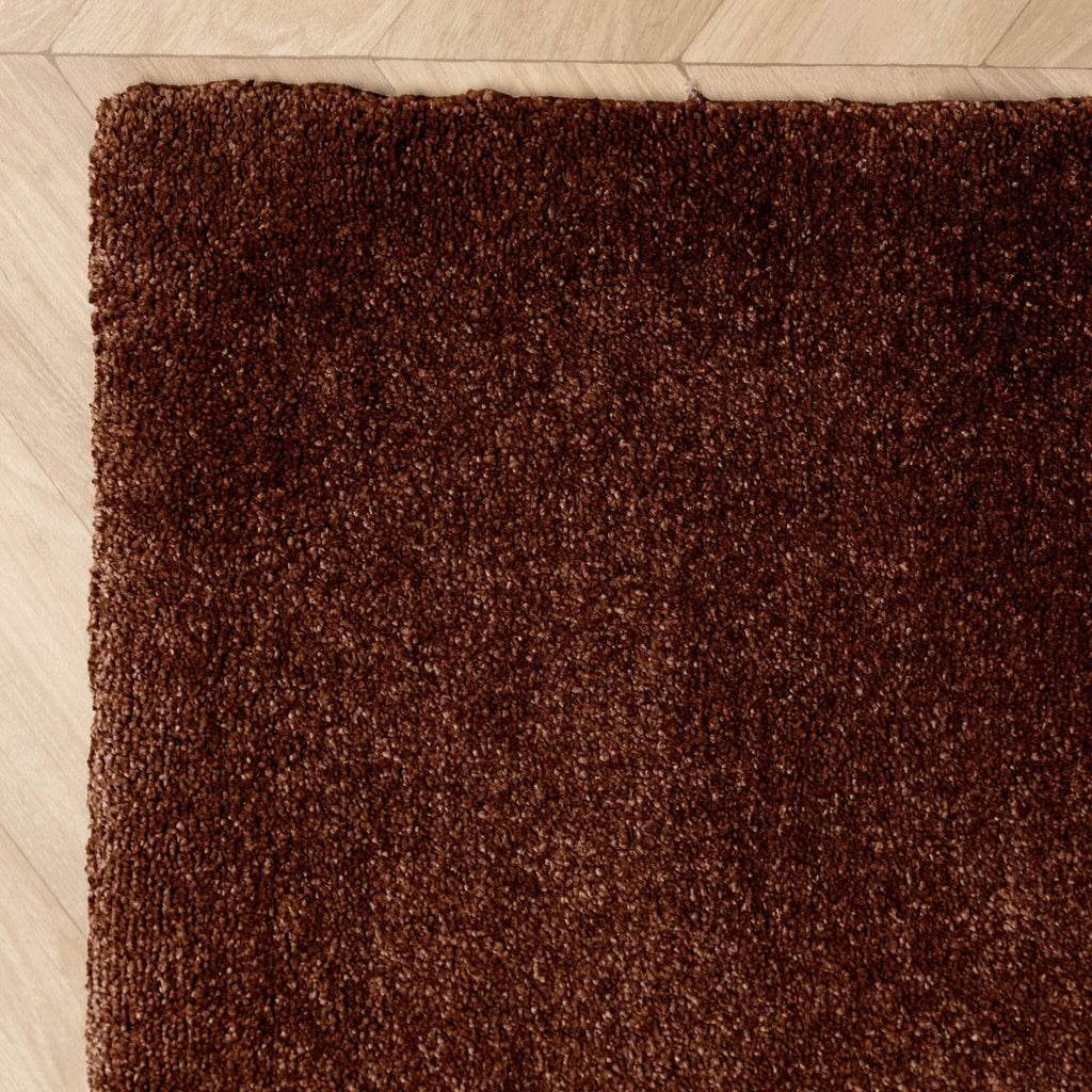 Washable rug - Clean Dark Brown