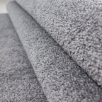 Round low-pile floor rug - Asa Light Gray