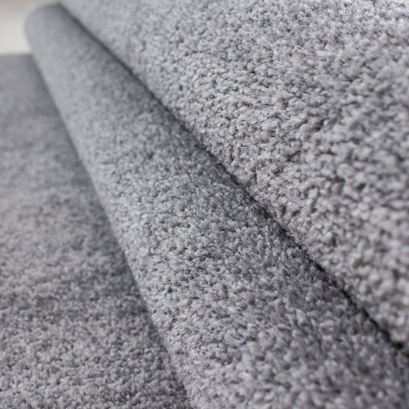 Round low-pile floor rug - Asa Light Gray