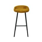 Velvet bar stool - Gold