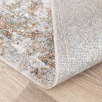 Washable Abstract Rug - Misha Grunge Cream/Brown