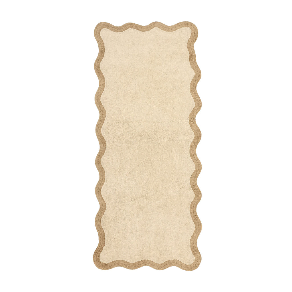 Washable Runner – Hazy Beige/Cream