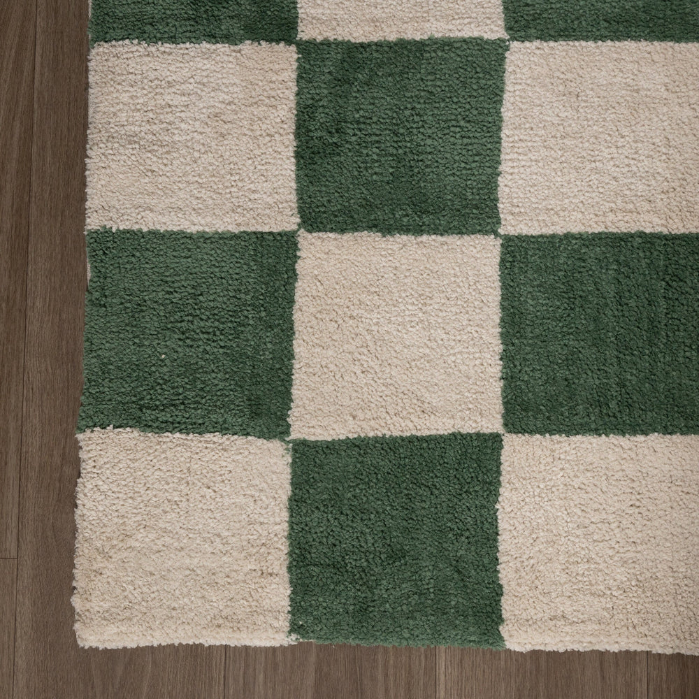 Checkerboard Rug - Blox Green