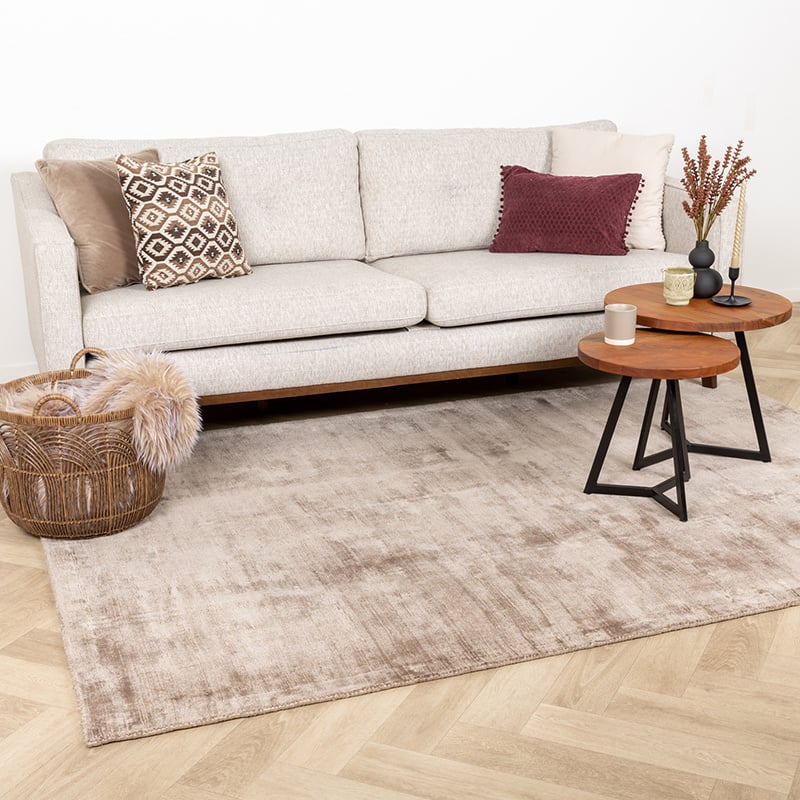 Viscose Rug - Pearl Taupe