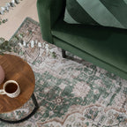 Oriental Rug - Leyla Medallion Green