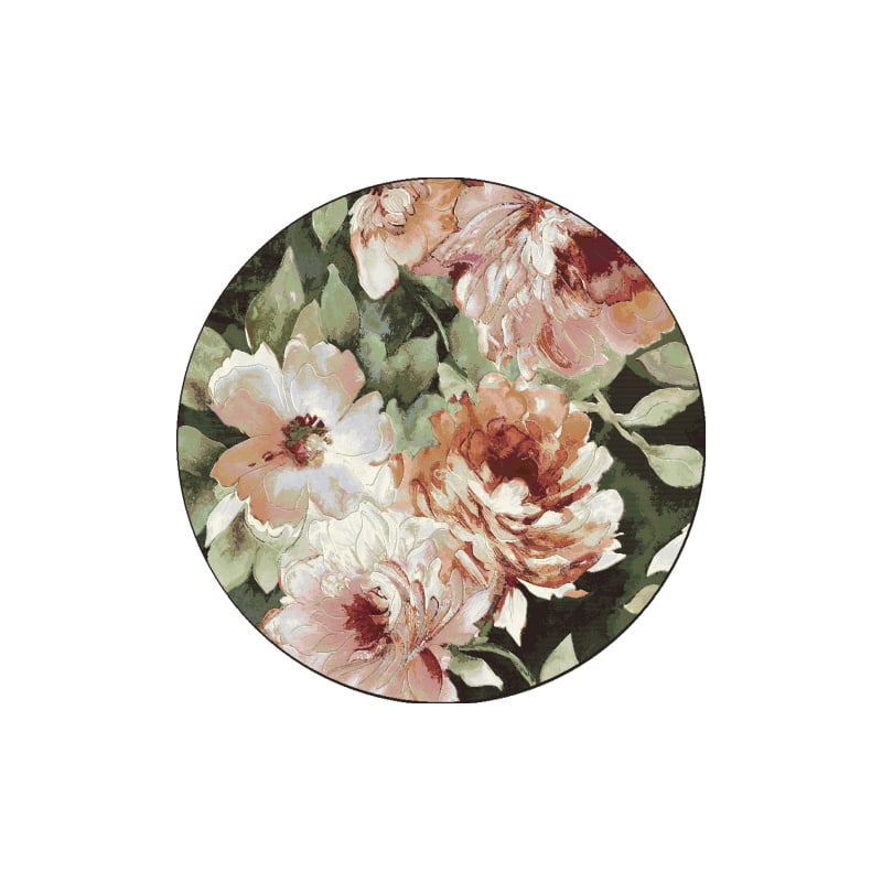 Round Flower Floor Rug - Anaheim 3434