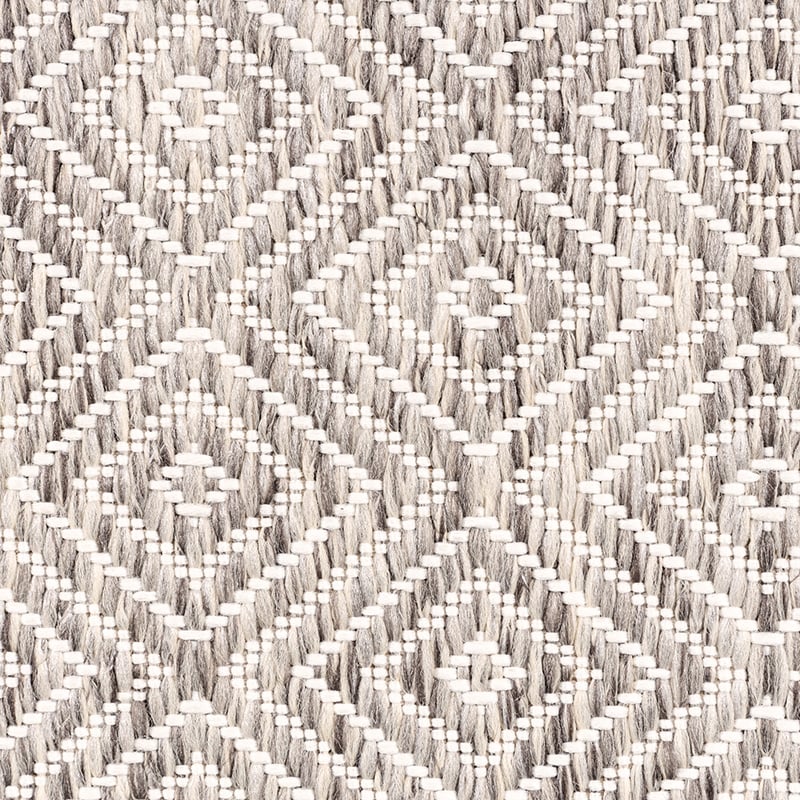 Square Outdoor Rug - Summer Tile Light Grey