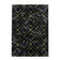 Modern floor rug - Marble Square Anthracite/Gold