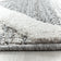 Round Scandinavian floor rug - Pitea Lines Grey/Cream