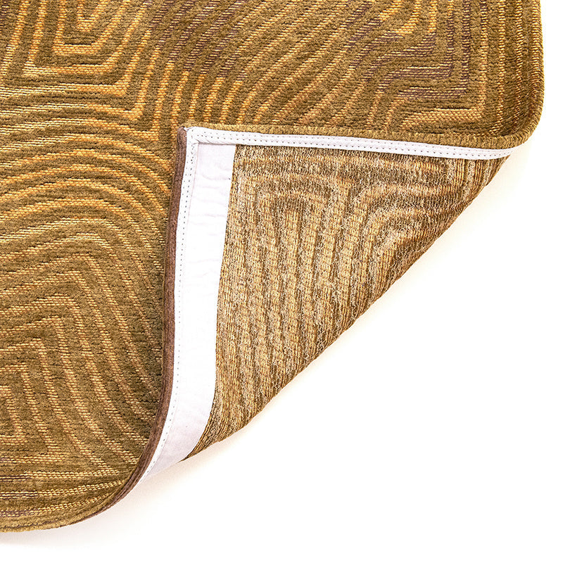 Modern Floor Rug - Meditation Coral 9226 Ochre Yellow