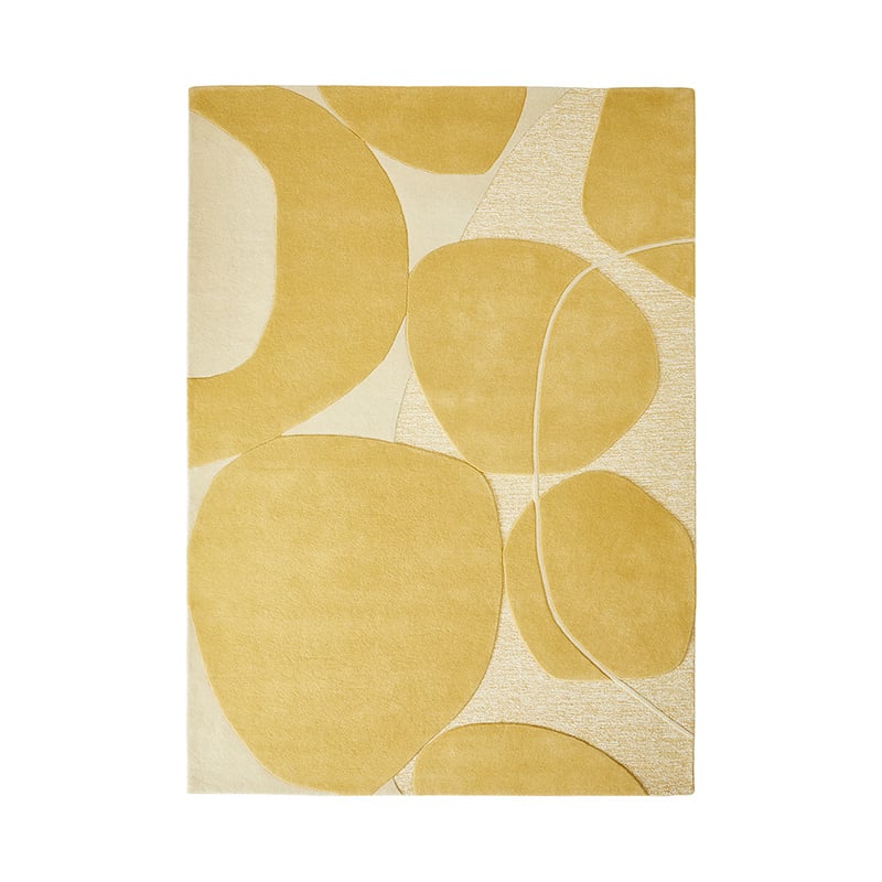Modern wool rug - Bolsena Yellow