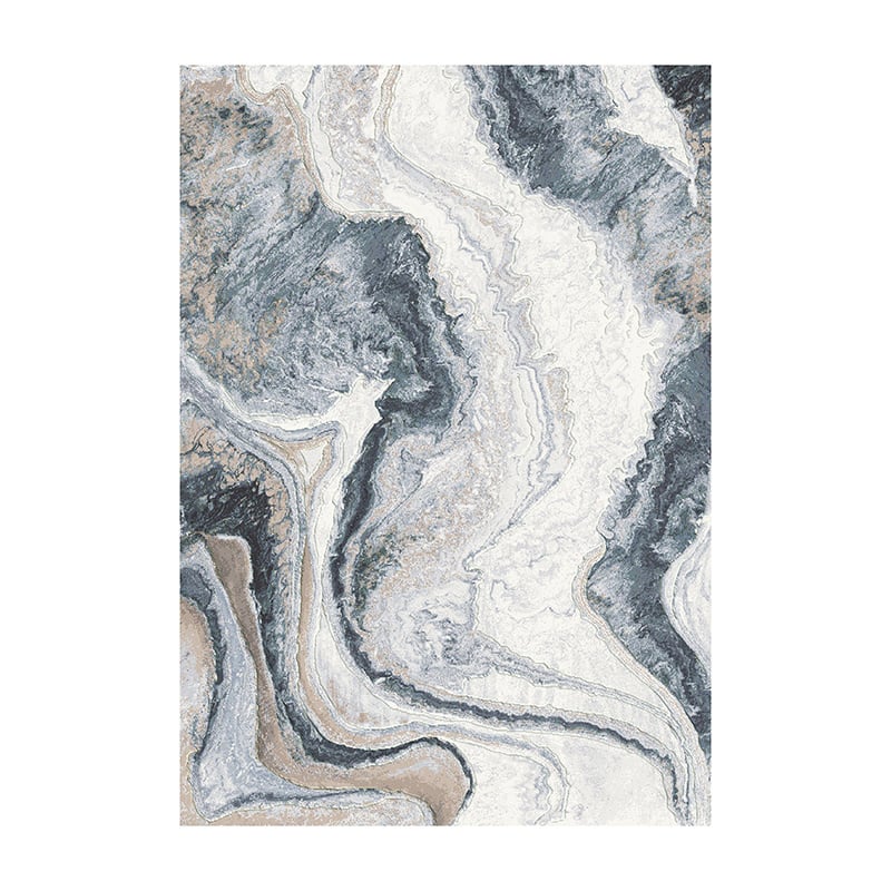 Modern Floor Rug - Aspen Blue 8656
