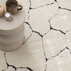 Scandinavian Rug - Yune Stone Cream/Black