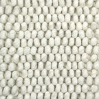 Wool Floor Rug - New Loop Cream/White 815