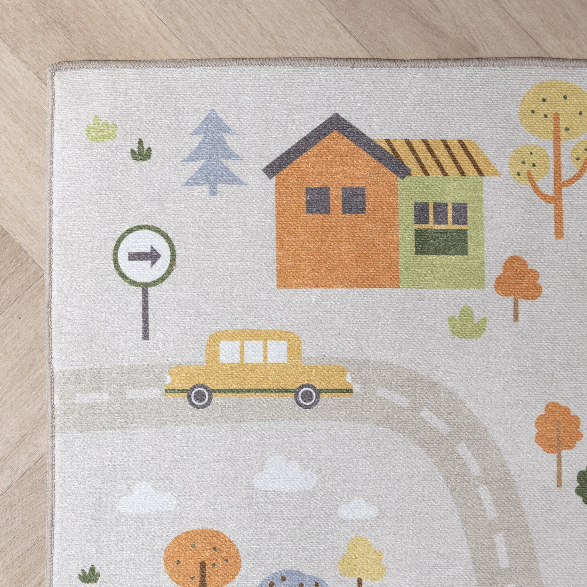 Car Play Rug - Rocky Ride Grey