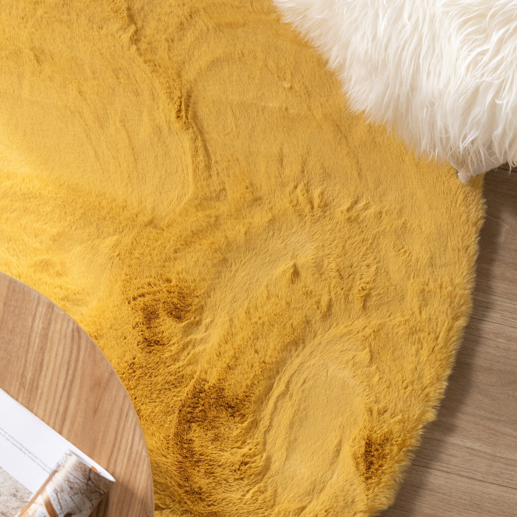 Round High Pile Rug - Comfy Supreme Yellow