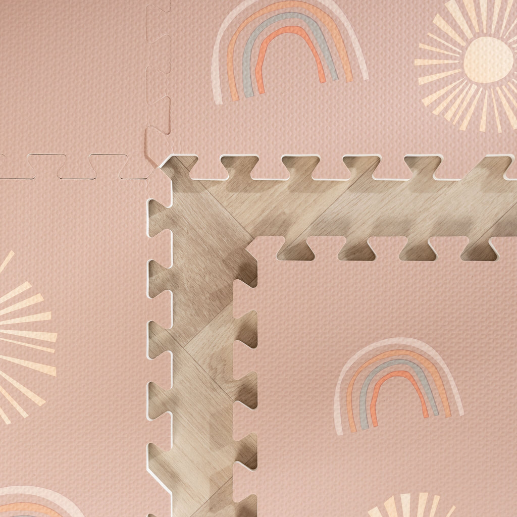 Foam puzzle mat - Alfie XL Sun Pink
