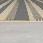 Retro balcony rug - Floreno Noto Grey