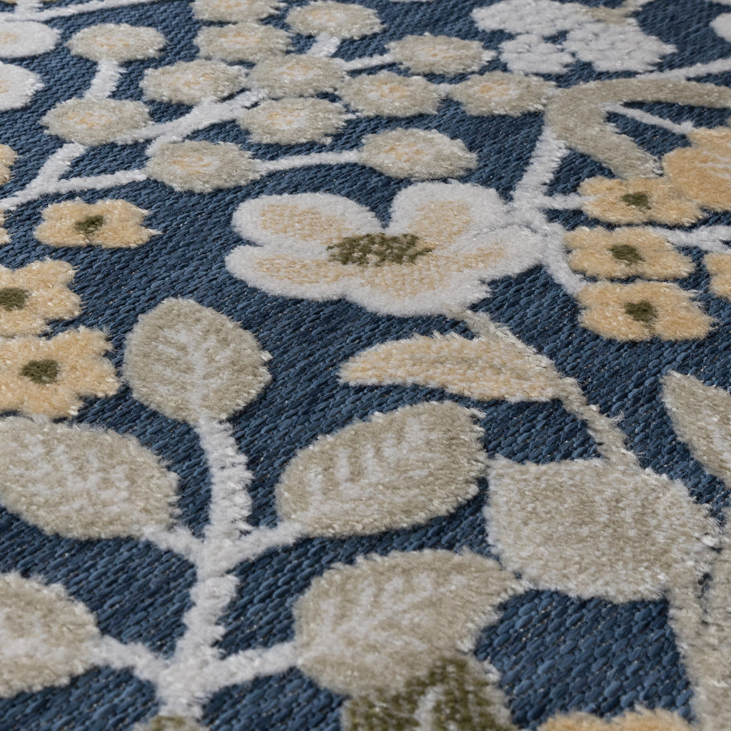 Indoor & outdoor rug - Bloom Oriental Blue