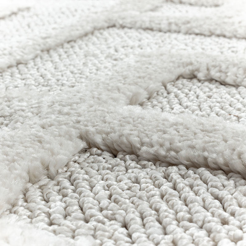 Scandinavian Area Rug - Pitea Pattern Cream