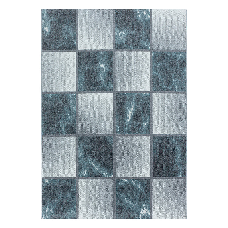 Modern floor rug - Optimism Box Blue/Grey