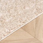 Scandinavian rug - Lova Border Beige