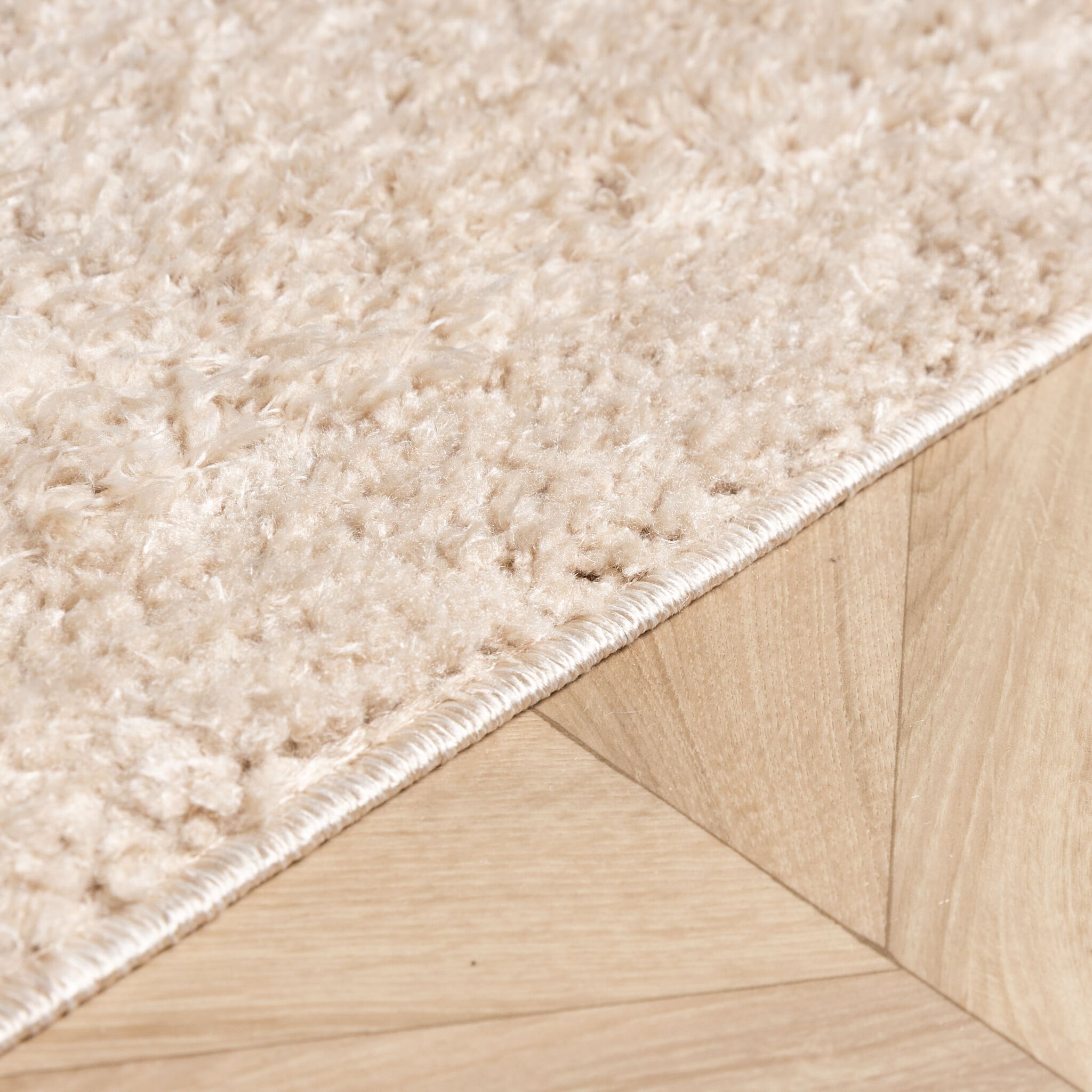 Scandinavian rug - Lova Border Beige