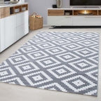 Modern floor rug - Plus Grey 8005