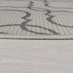 Round outdoor rug - Floreno Milan Grey/Anthracite