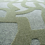 Modern floor rug - Thor Green 4141