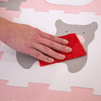 Foam puzzle mat - Sam Farm Pink