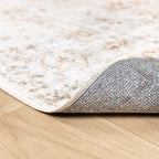 Washable Rug - Nova Medallion Light Grey