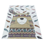 Children's floor rug - Fleurtje Bear Yellow