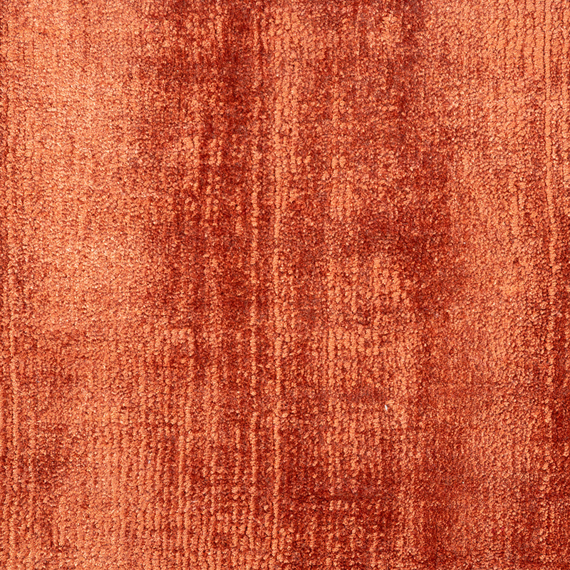 Round Viscose Rug - Pearl Terracotta
