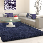 High-pile Floor Rug - Life Blue