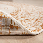 Round Vintage Rug - Spring Ethnic Cream/Terra