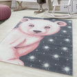 Children's Floor Rug - Bambi Bear Pink