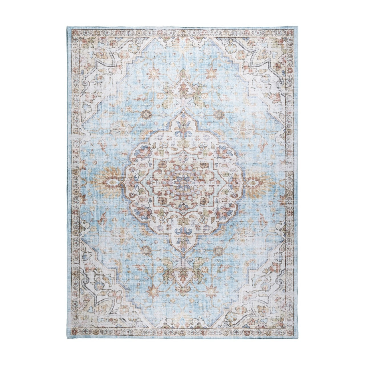 Oriental Rug - Leyla Medallion Light Blue