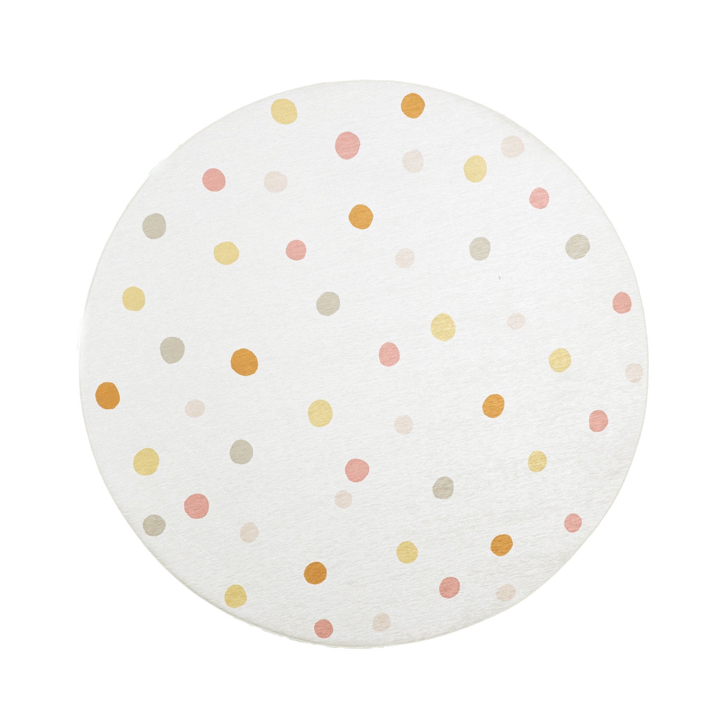 Round Washable Kids Rug - Evi Confetti Multicolour