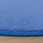 Round Washable Rug - Vivid Blue