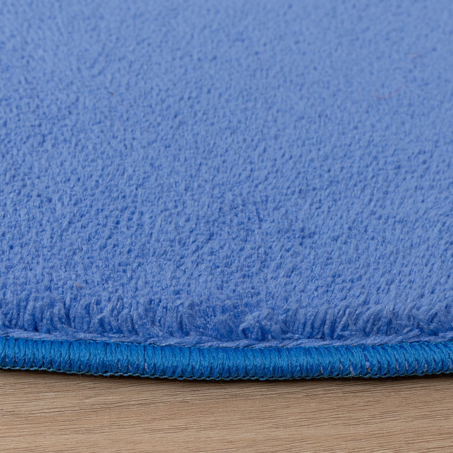 Round Washable Rug - Vivid Blue