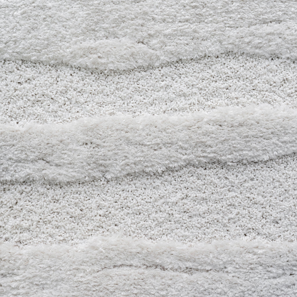 Modern Floor Rug - Lewis White 6191