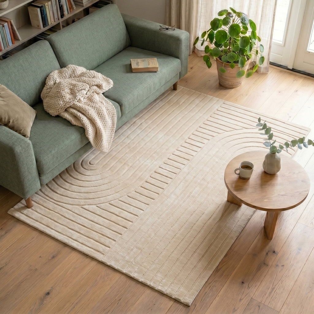 Scandinavian Rug - Charm Arches Beige