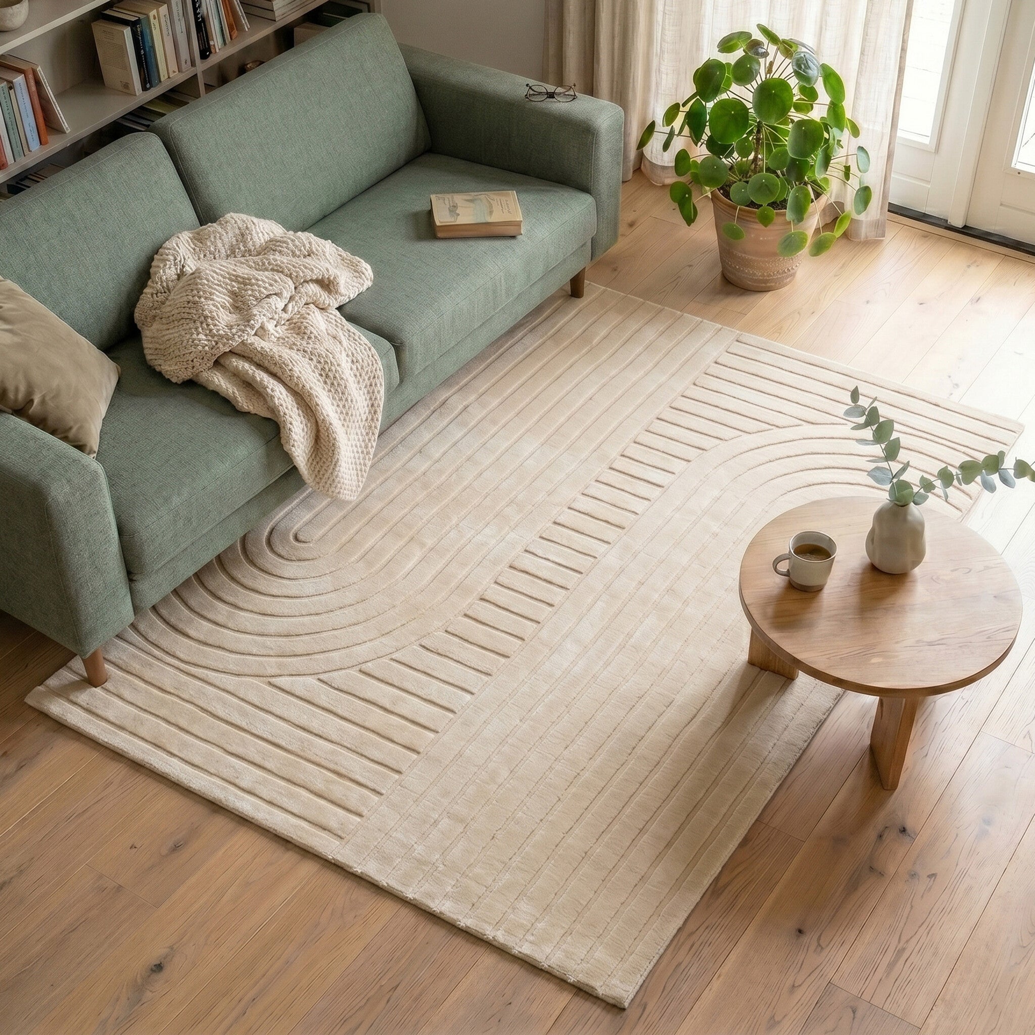Scandinavian Rug - Charm Arches Beige