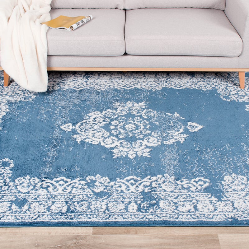Vintage Rug - Adore Medallion Blue